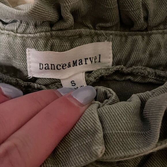Dance Marvel Army Green Cargo Shorts - Picture 8 of 8